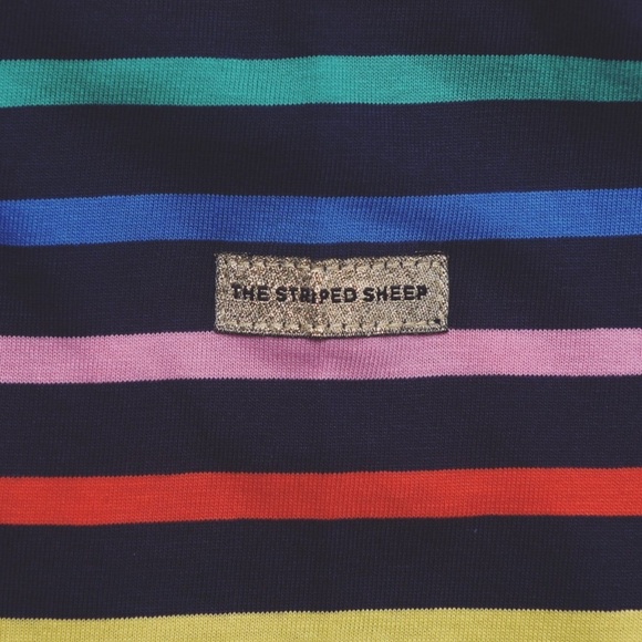 The Striped Sheep Rainbow/Navy Pablo Striped Shirt - Picture 7 of 7